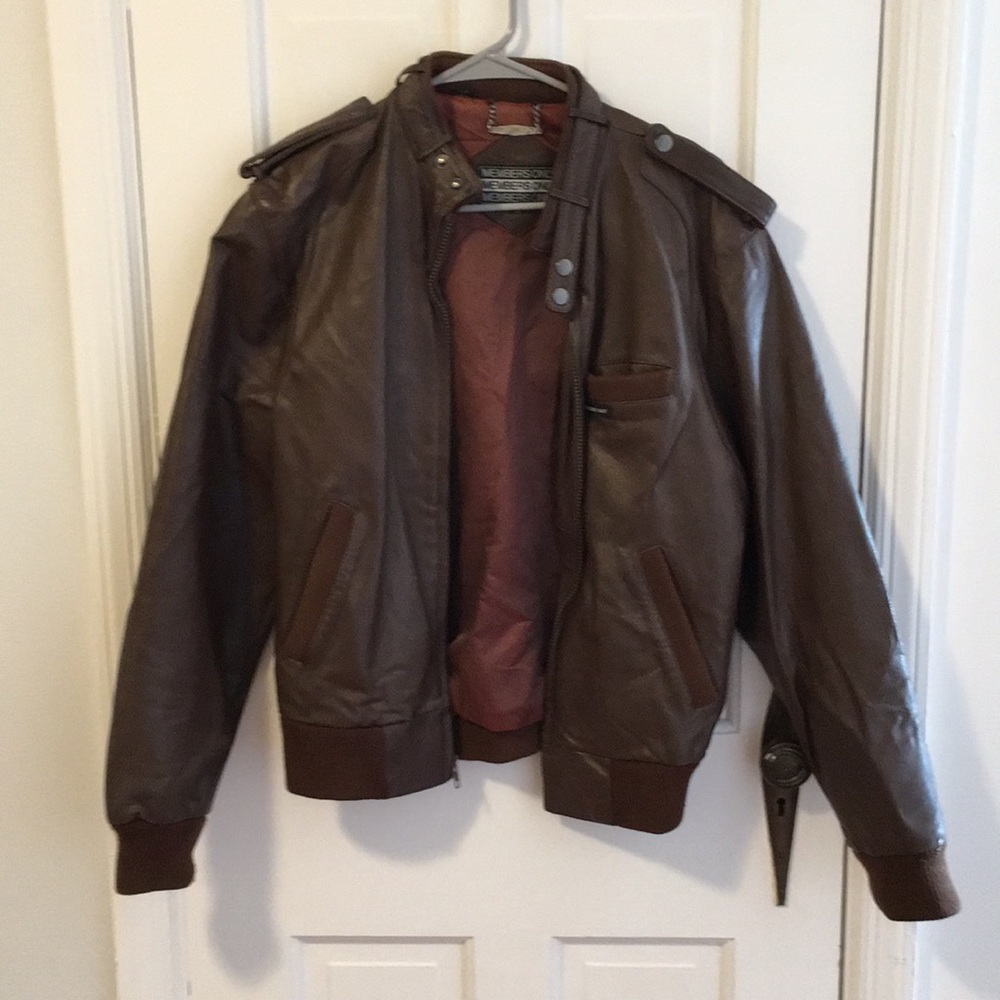 Leather Members Only jacket